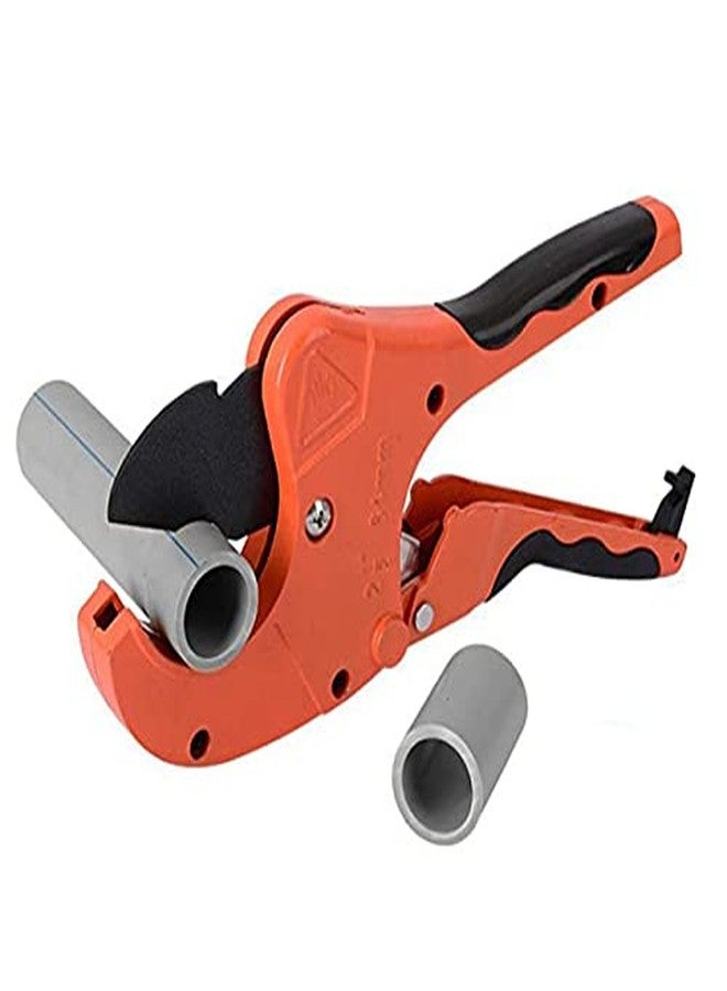 Digital Craft قاطع أنابيب PVC من ديجيتال كرافت، مقاس 63 مم، مزود بآلية تروس - مقص أنابيب شديد التحمل لأنابيب PVC وCPVC وPEX وPE والمطاط | قاطع سباكة يعمل بيد واحدة لقطع نظيف وسريع - Image 1